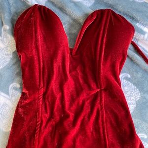 (On hold) Red Velvet Corset